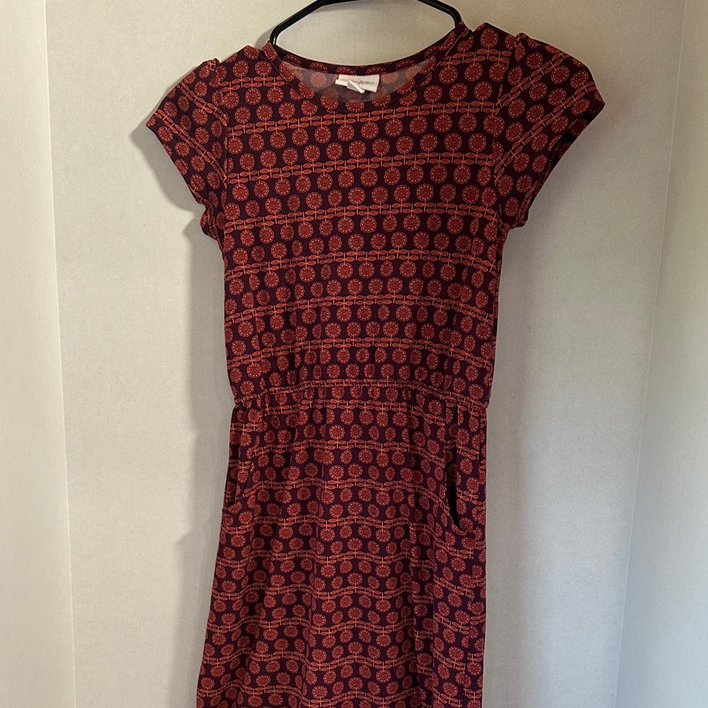 Lularoe floral dress with pockets size 10